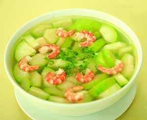3. Canh bí nấu tôm