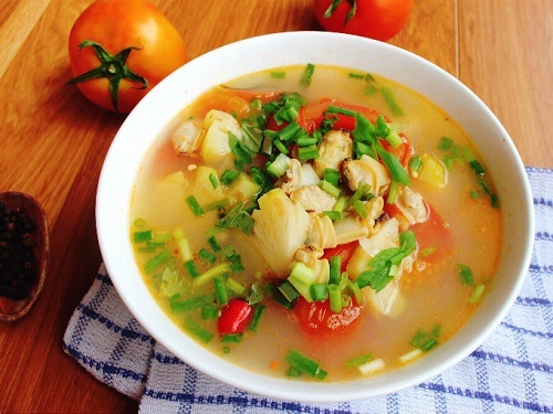 4. Canh ngao nấu chua