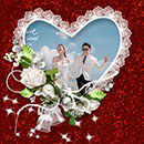 Ghép ảnh hình trái tim mẫu 4